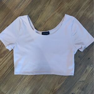 Topshop Pink Crop Top